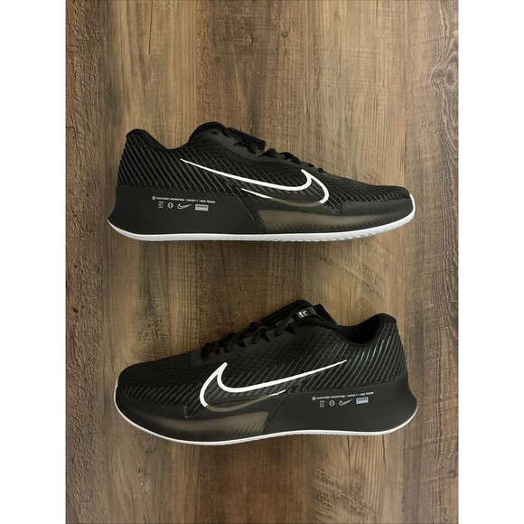 Nike Court Air Zoom Vapor 11 Black White Tennis Shoes Women...